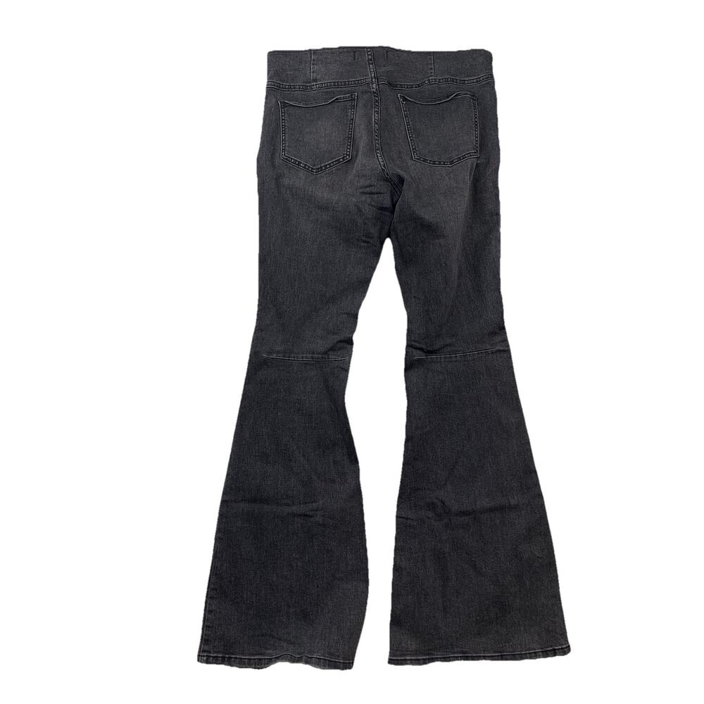 Free People Black Flare Jeans Wide Leg
